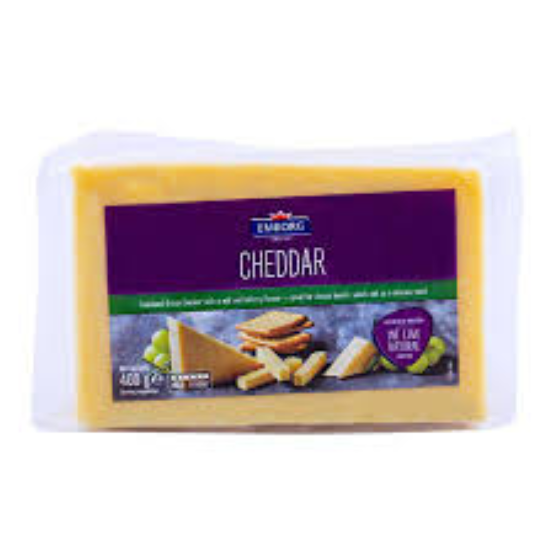 EMBORG IRISH CHEDDAR WHITE 400G